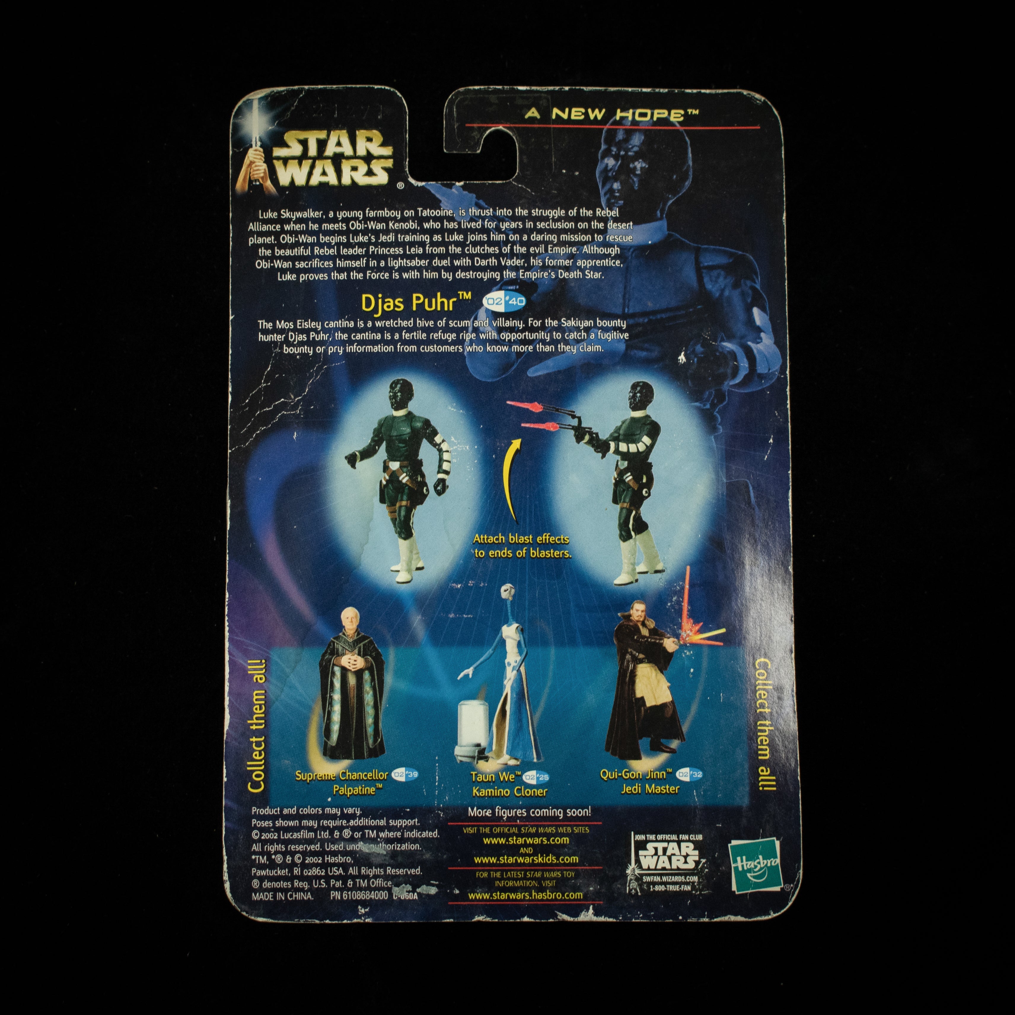 Djas Puhr Alien bounty Hunter A New Hope Star Wars Action Figure Hasbro 2002