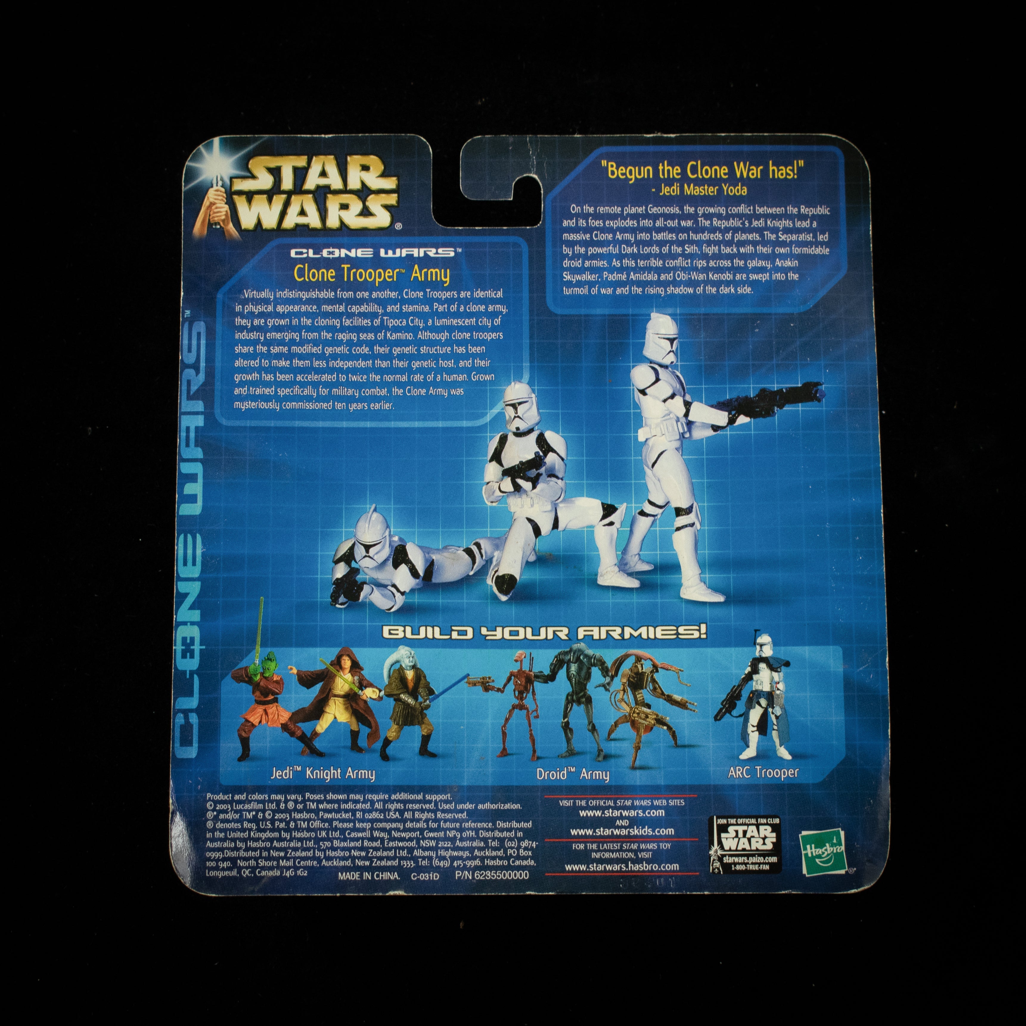 Army of the republic Clone Trooper Army Hasbro 2003 Action Figure Set