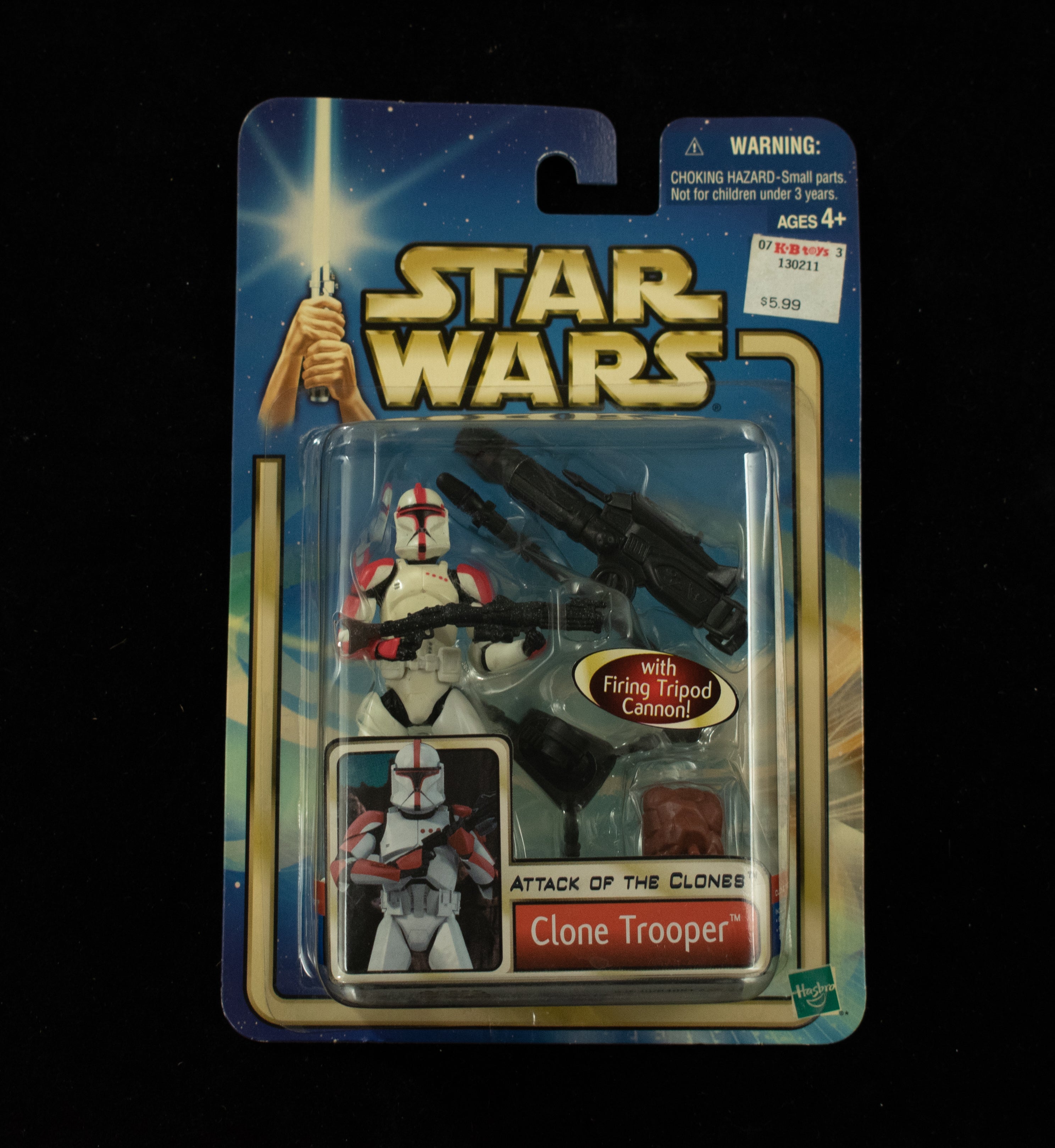 Clone Trooper Attack of the Clones Star Wars Saga Action Figure Hasbro 2002