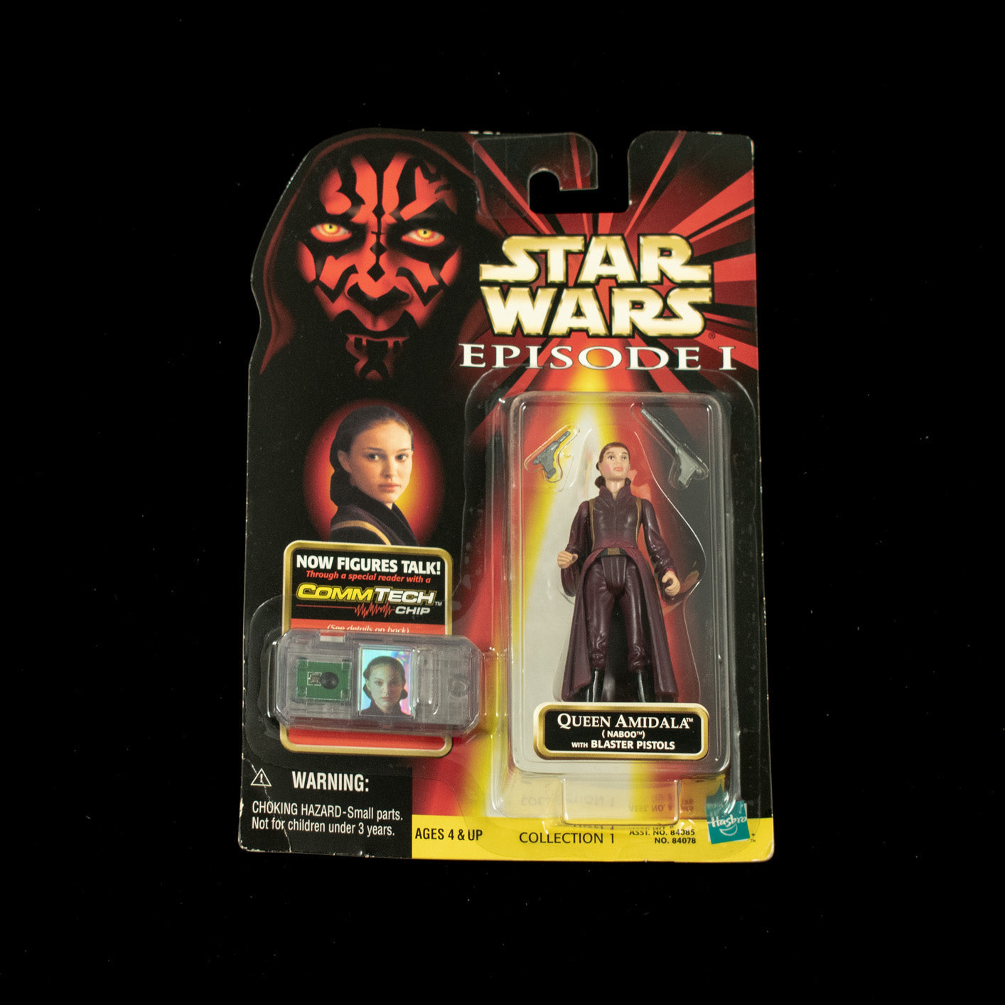 Star Wars Episode 1 Action Figure Queen amidala Naboo Blaster Pistol Hasbro 1999