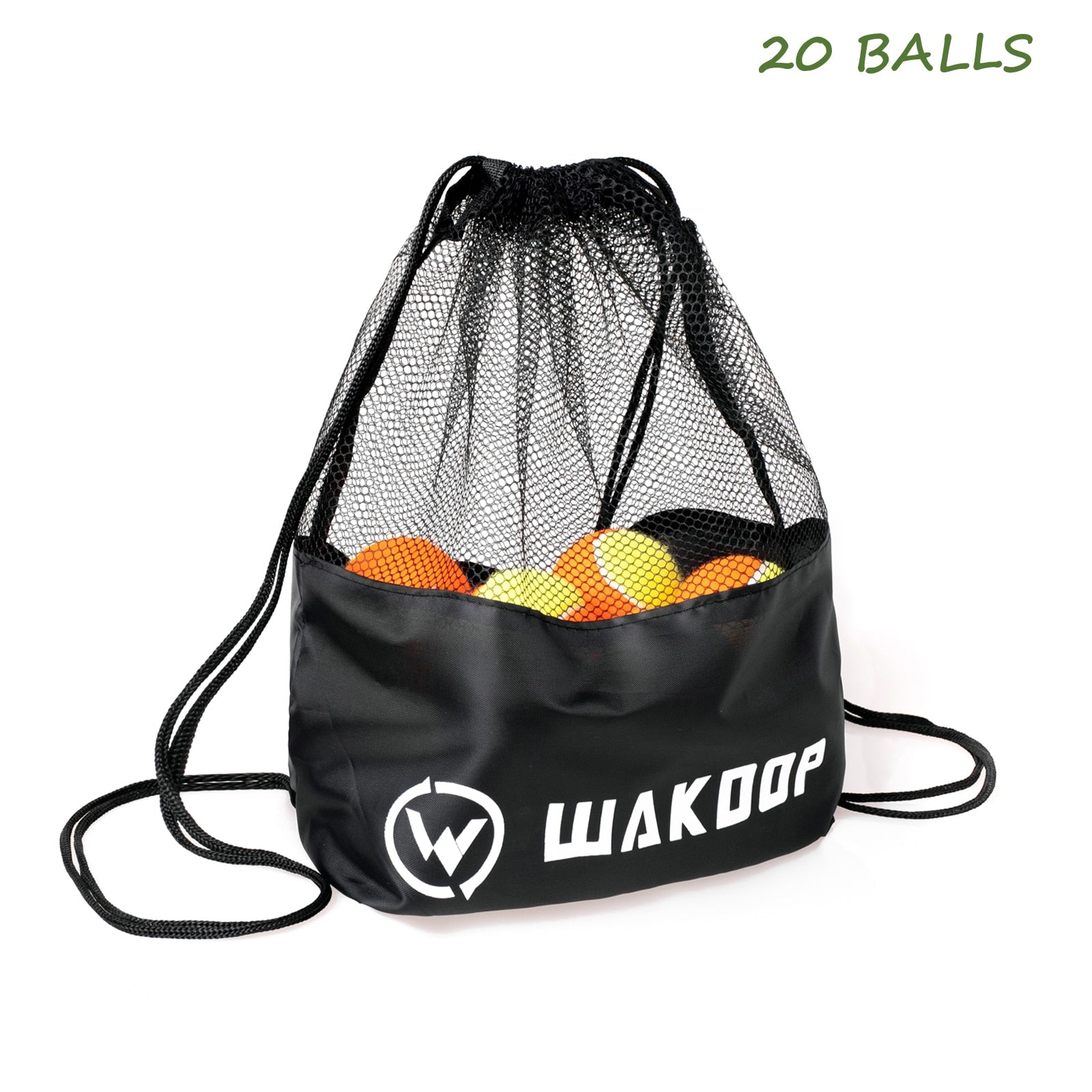 Wakdop Beach Tennis Balls De Tenis Raquete Ball Mesh Shoulder Bag High Elasticity Durable Training Ball for Club School Training