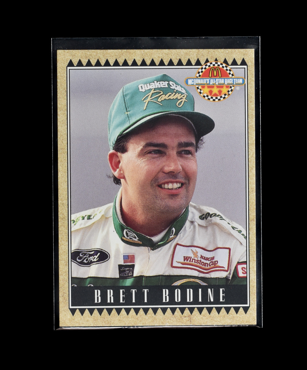 Brett Bodine 26 1992 Maxx Racing McDonalds All Star Race Team Card