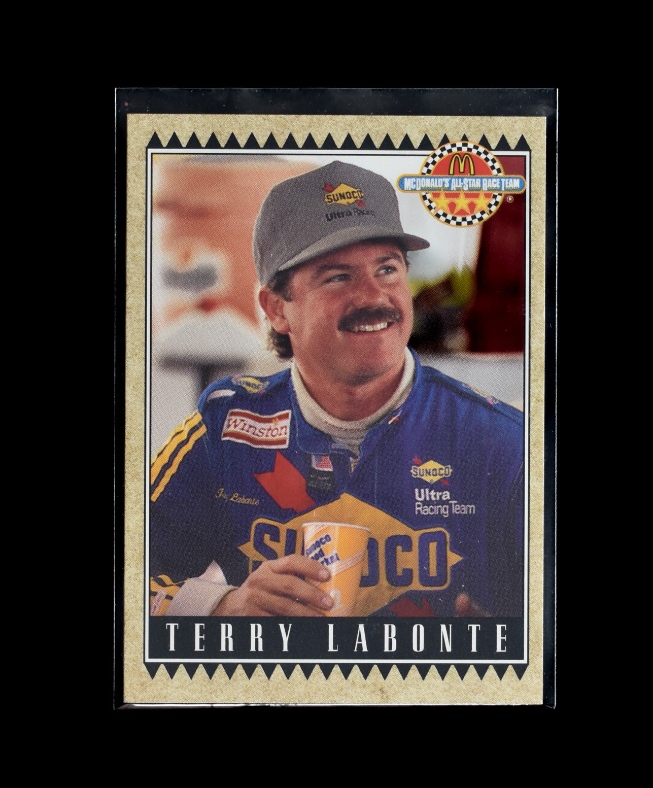 Terry Lamonte 25 1992 Maxx Racing McDonalds All Star Race Team Card