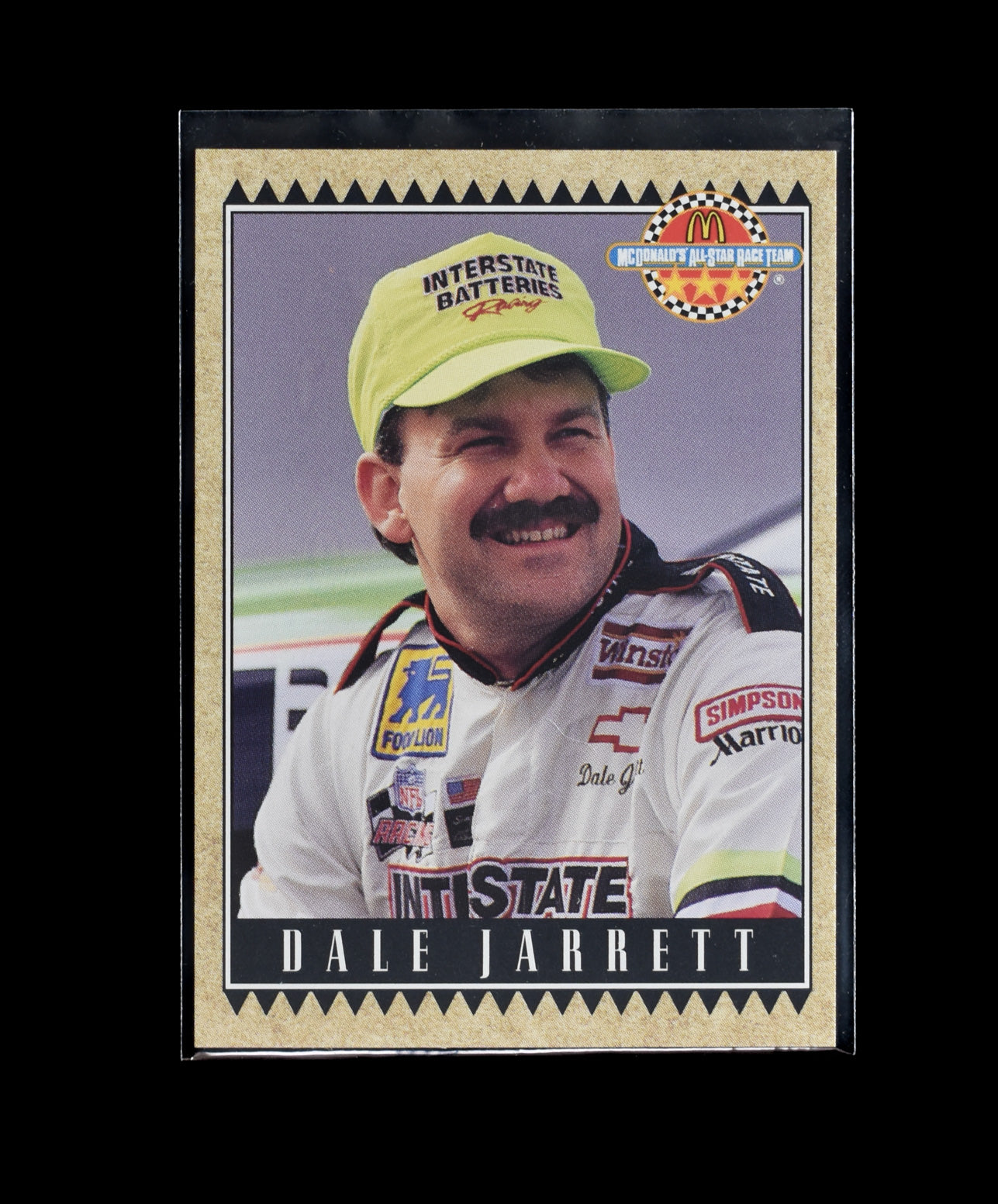 Dale Jarrett 24 1992 Maxx Racing McDonalds All Star Race Team Card