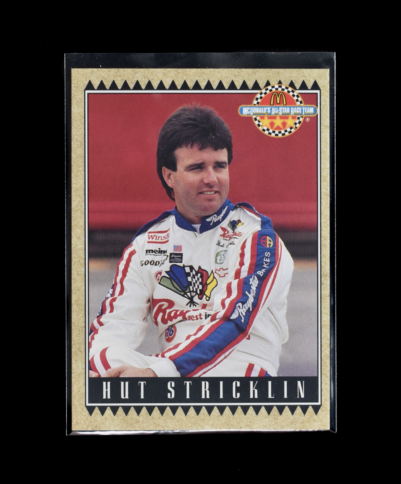 Hut Sticklin 23 1992 Maxx Racing McDonalds All Star Race Team Card