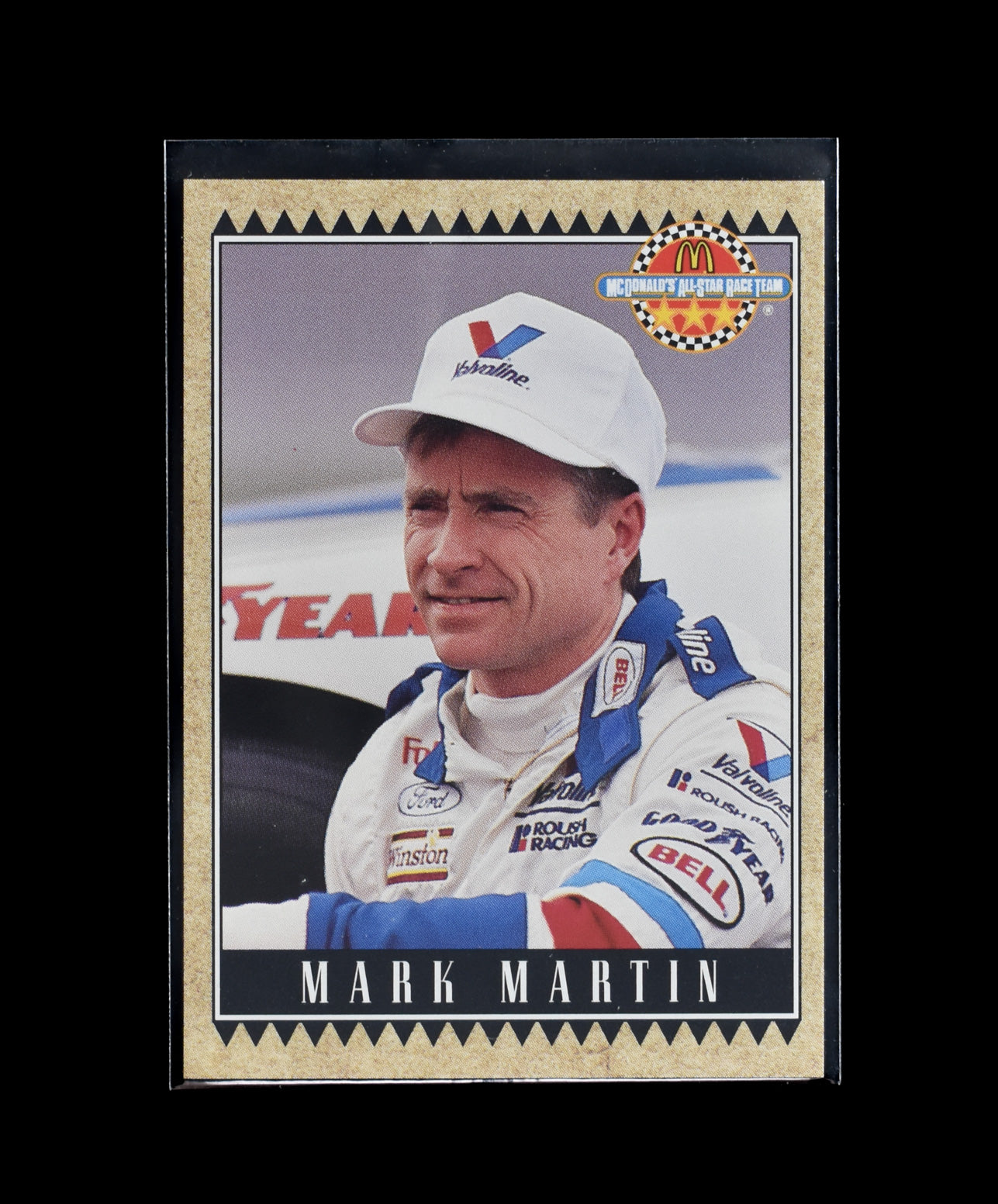 Mark Martin 14 1992 Maxx Racing McDonalds All Star Race Team Card