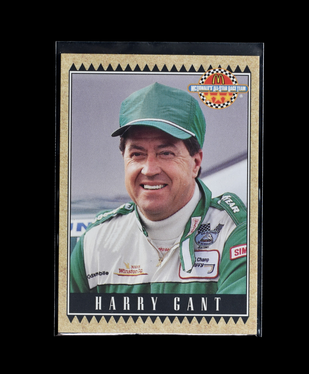 Harry Gant 12 1992 Maxx Racing McDonalds All Star Race Team Card