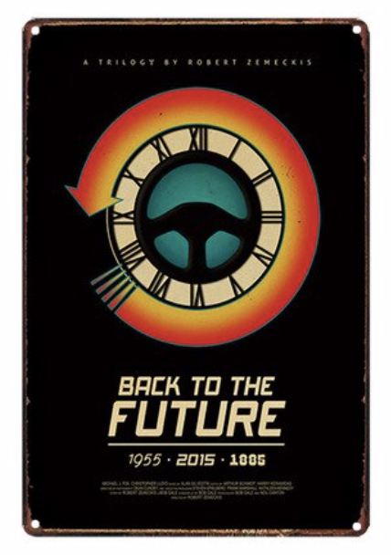 Metal Bar Sign Back To The Future The Movie 014