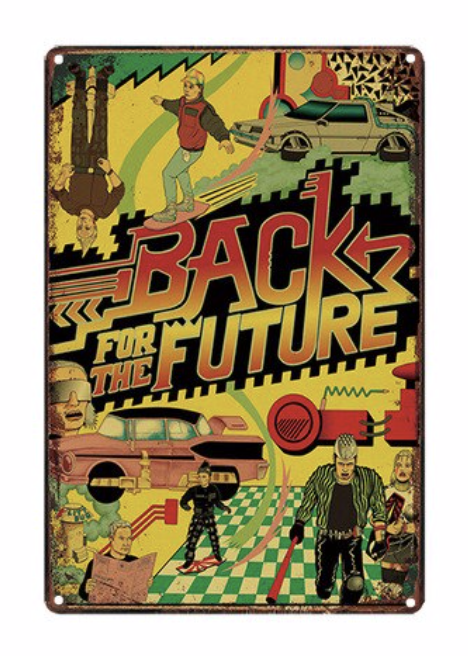 Metal Sign Back To The Future 12 x 8 inch NEW