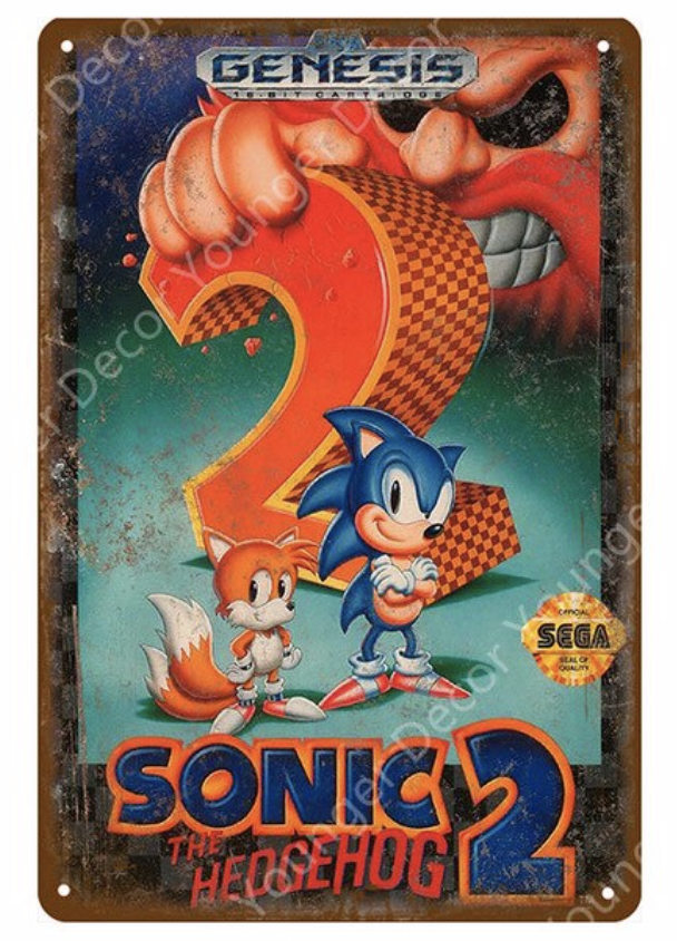 Metal Bar Sign Sonic 2