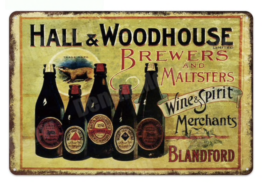 Metal Bar Sign Hall And Woodhouse