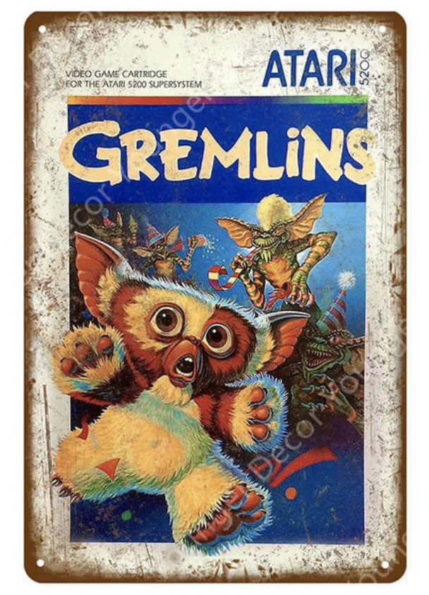 Metal Bar Sign Gremlins