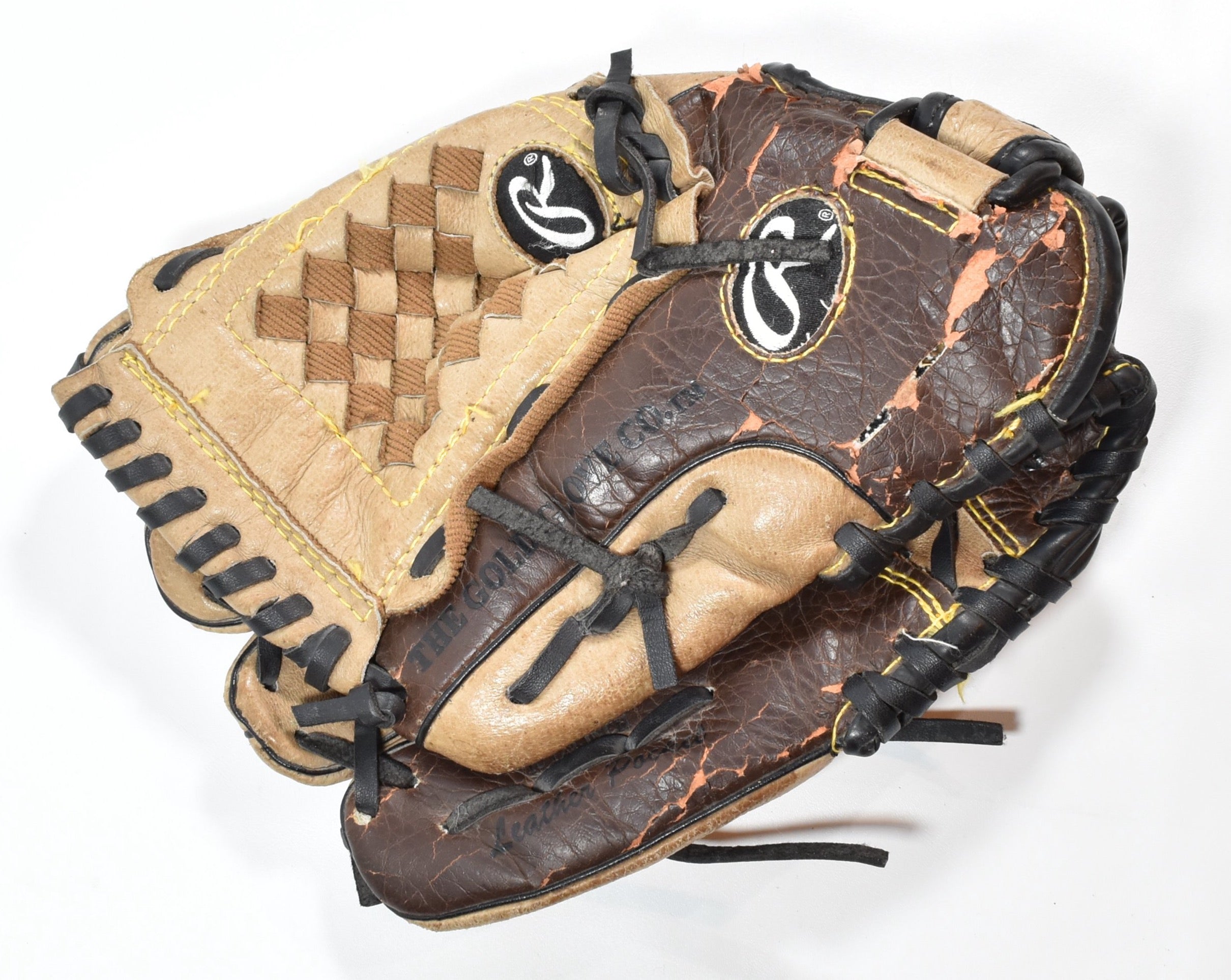 Rawlings Baseball Glove Kids 10 Half Used Left Hand The Gold Glove Co Play Maker