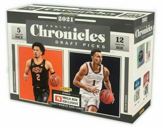 2021 Panini Chronicles Basketball Draft Picks Mega Box Factory Sealed Ships Now